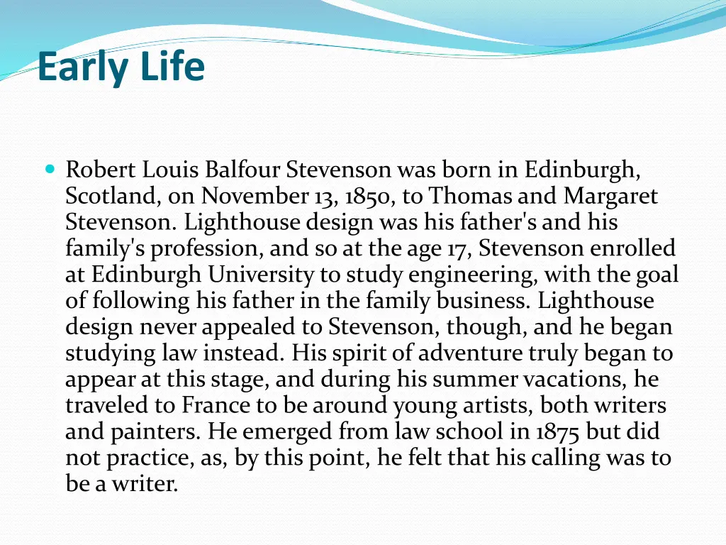 early life