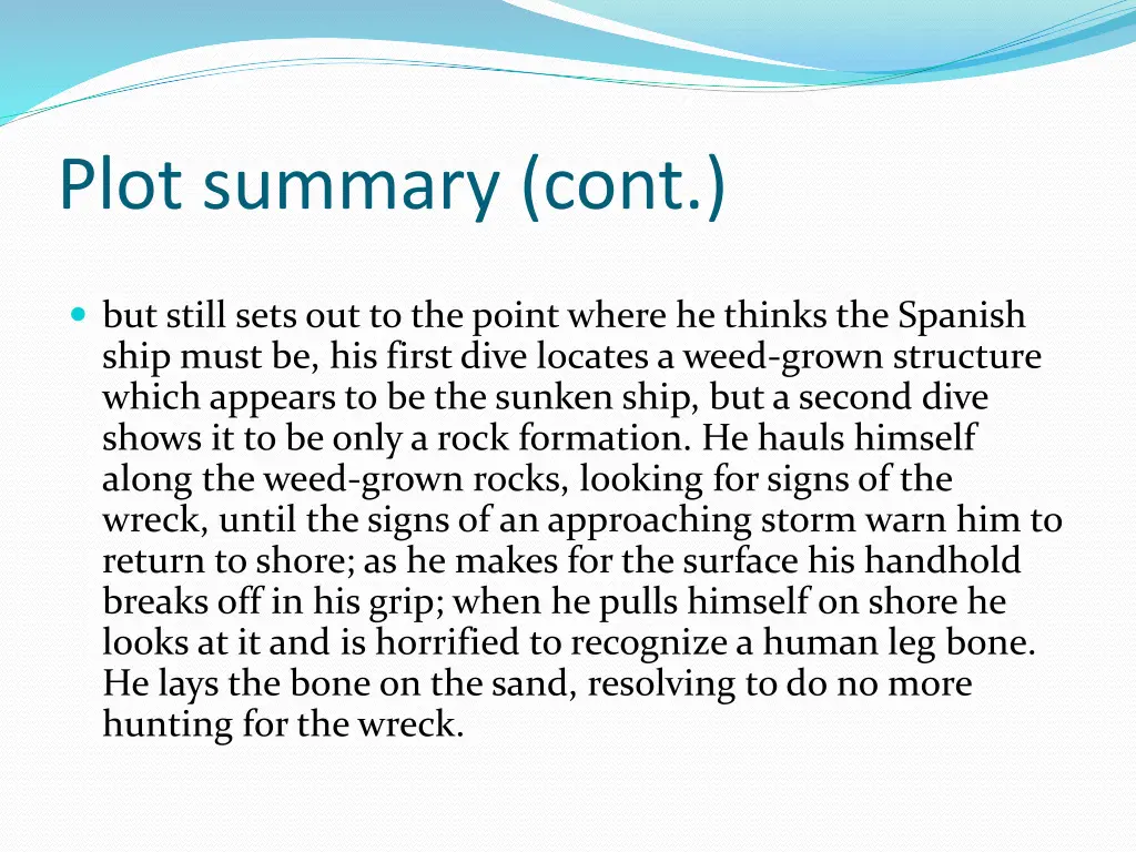 plot summary cont 2