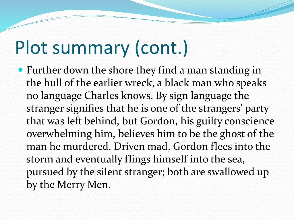 plot summary cont 3