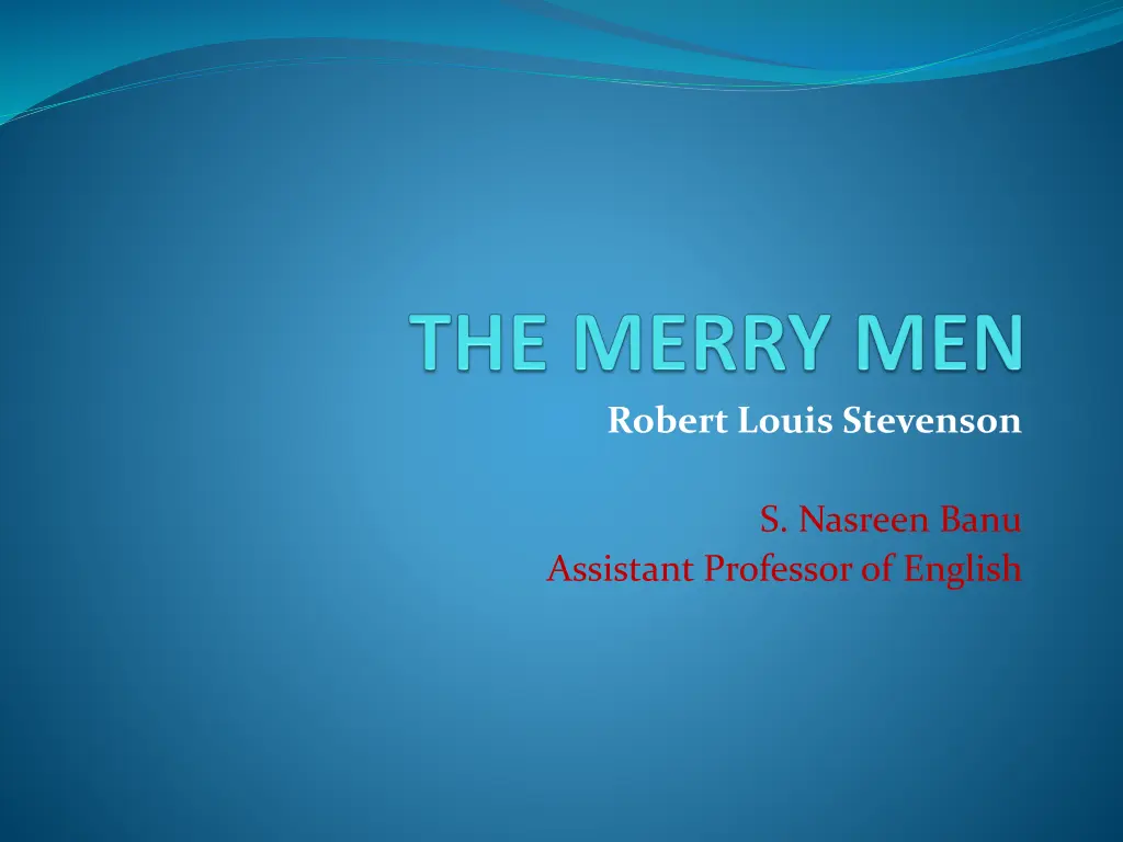robert louis stevenson