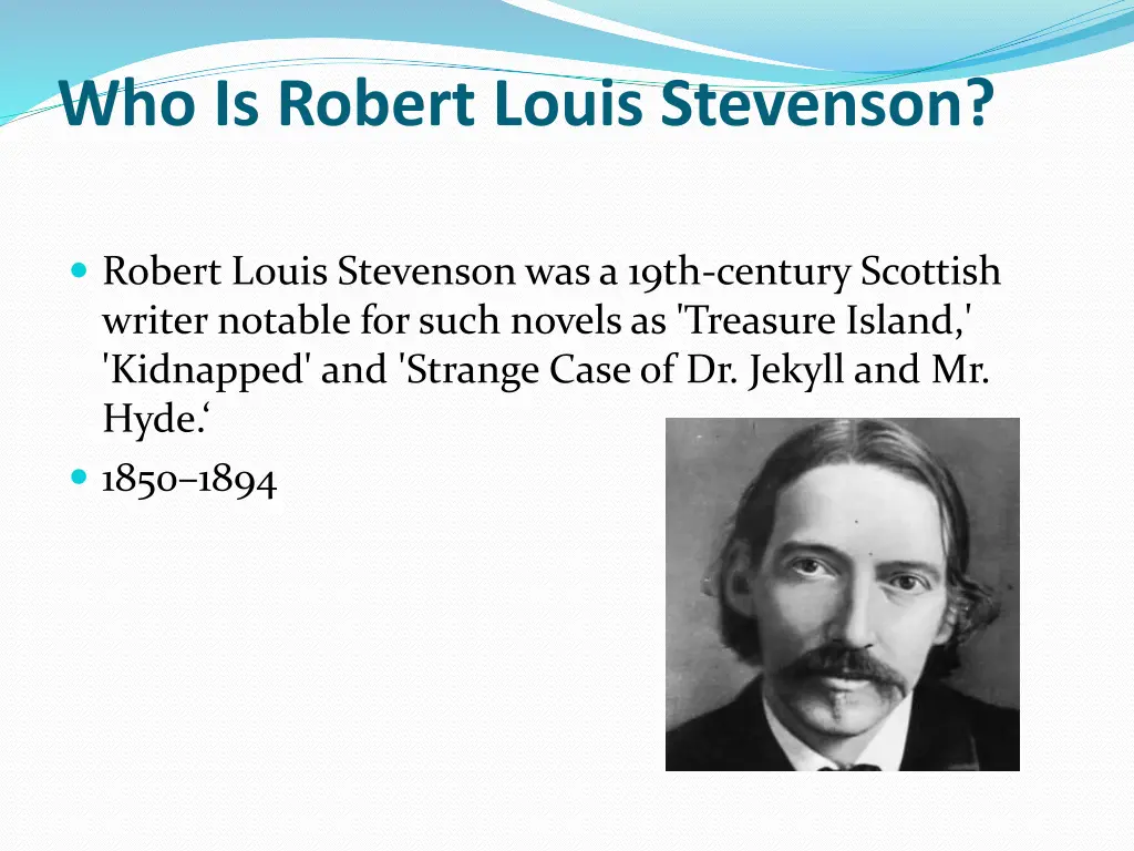 who is robert louis stevenson