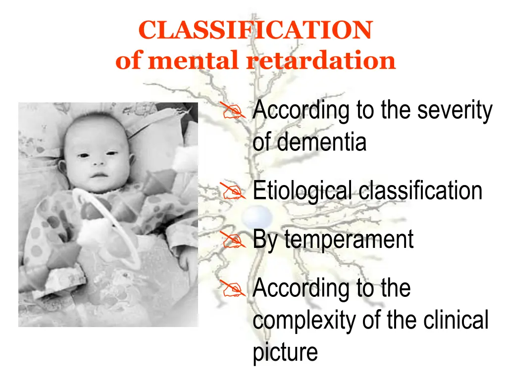 classification of mental retardation according