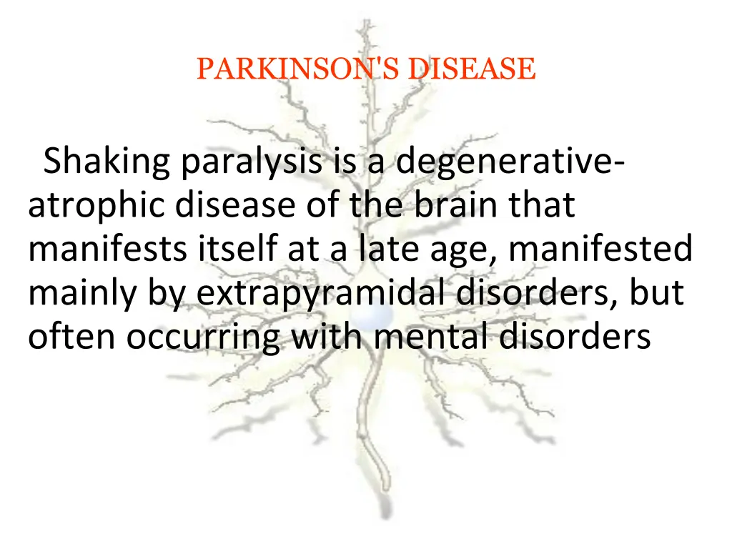 parkinson s disease