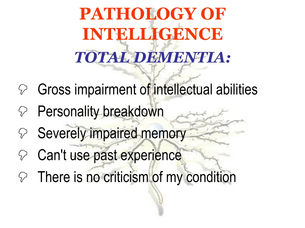 pathology of intelligence 2