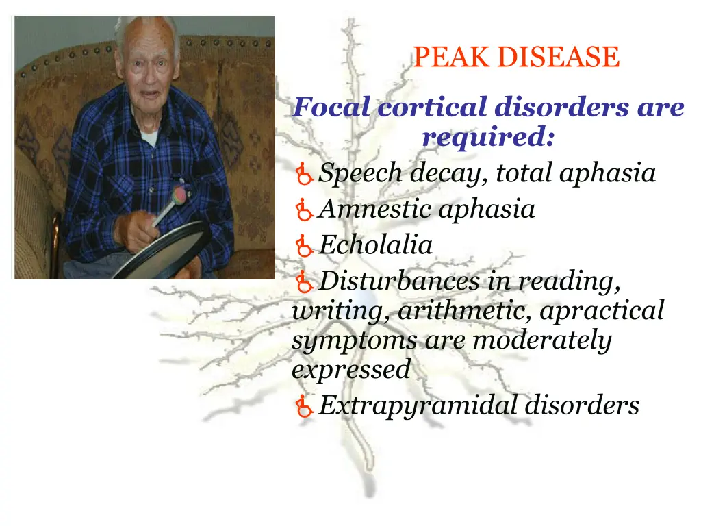 peak disease 1