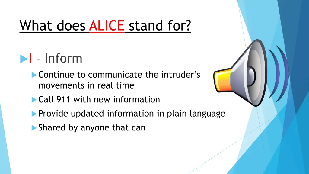 what does alice stand for 3