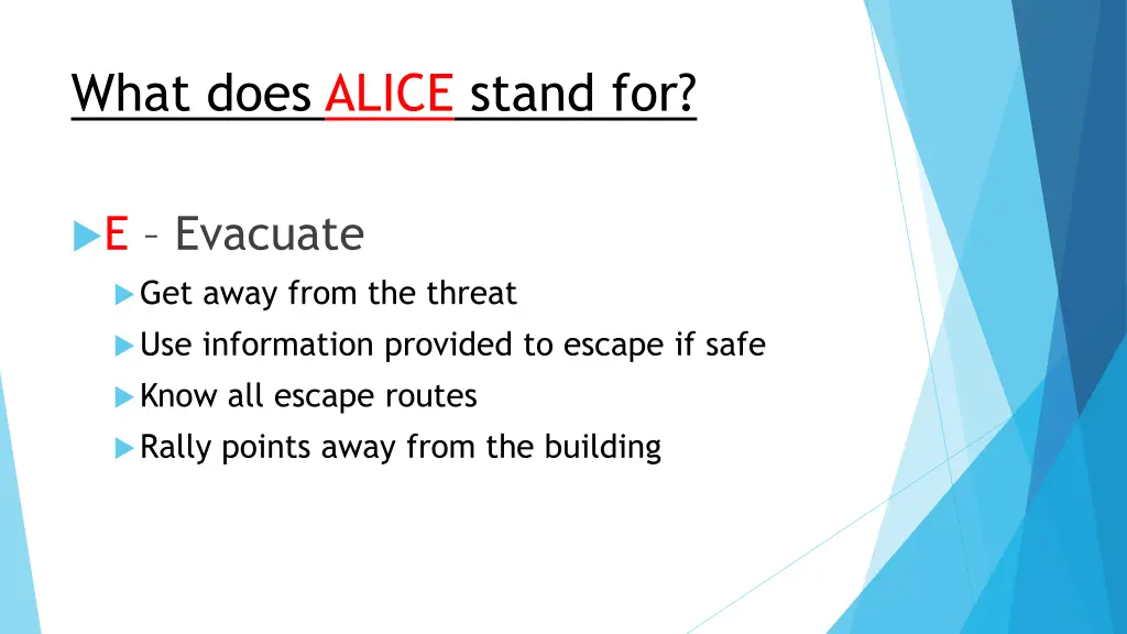 what does alice stand for 5