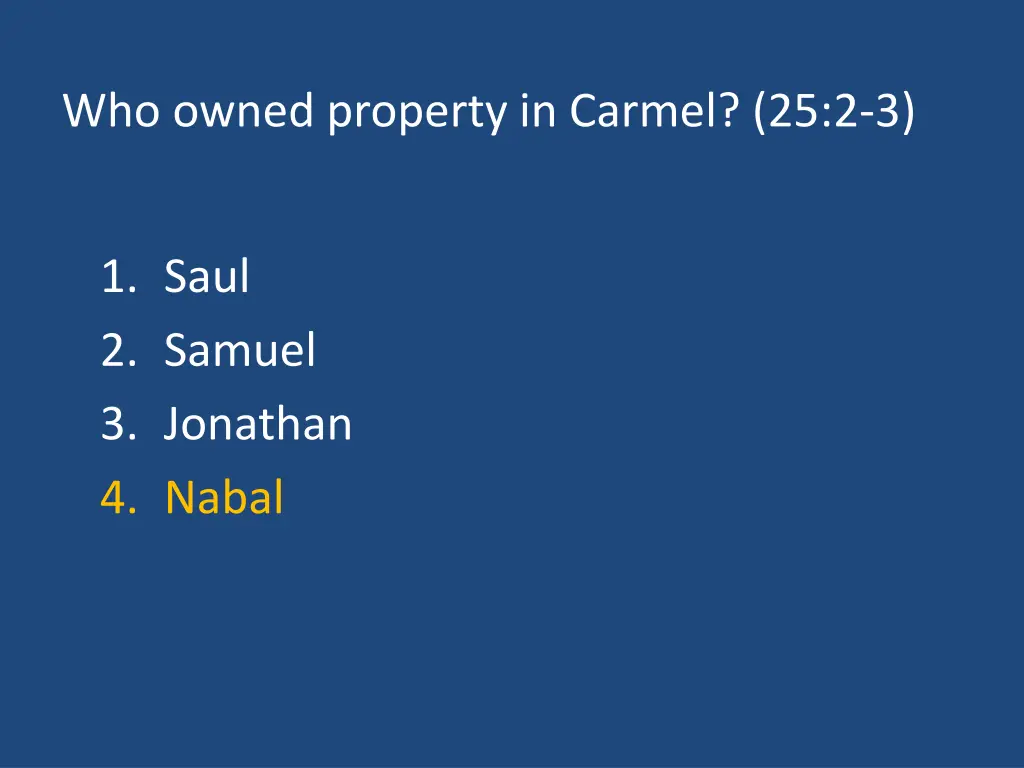 who owned property in carmel 25 2 3 1