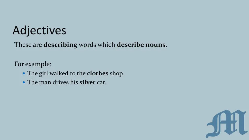 adjectives
