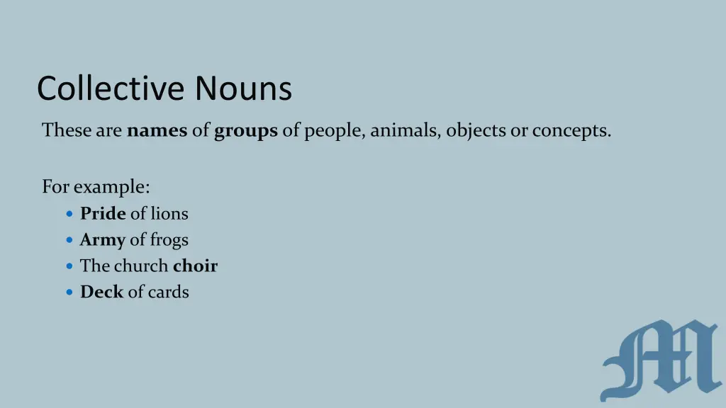 collective nouns