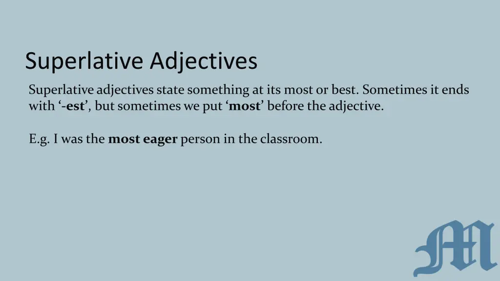 superlative adjectives