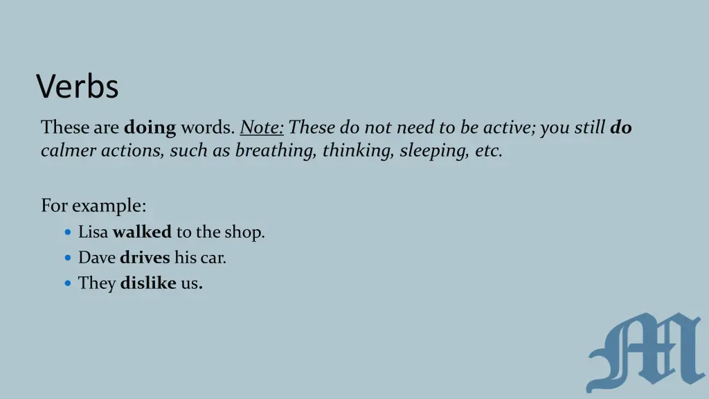 verbs