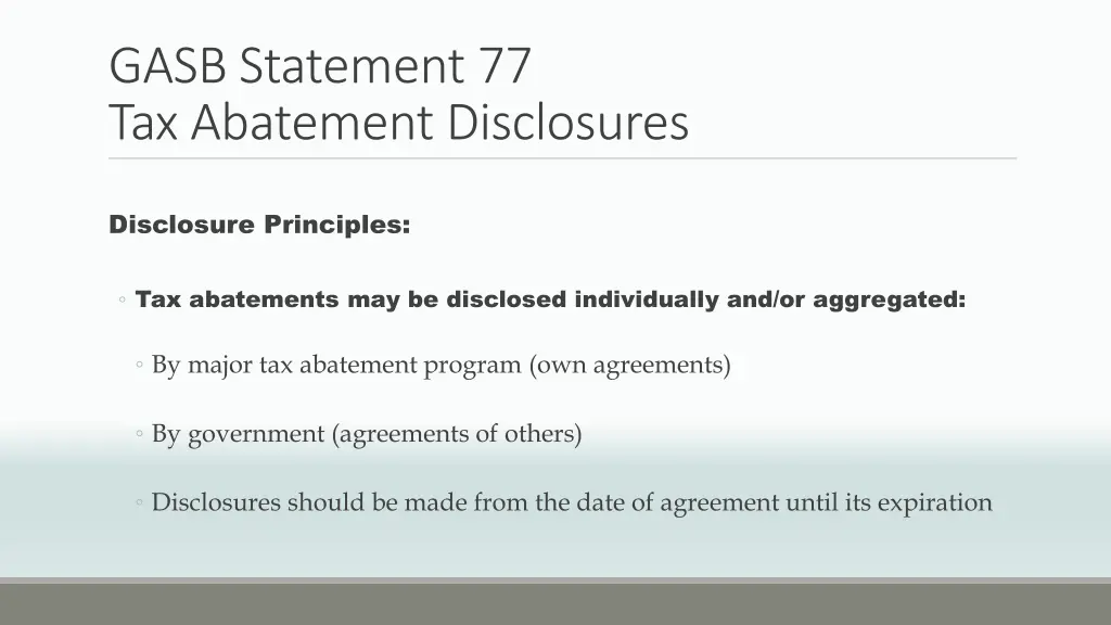 gasb statement 77 tax abatement disclosures 3