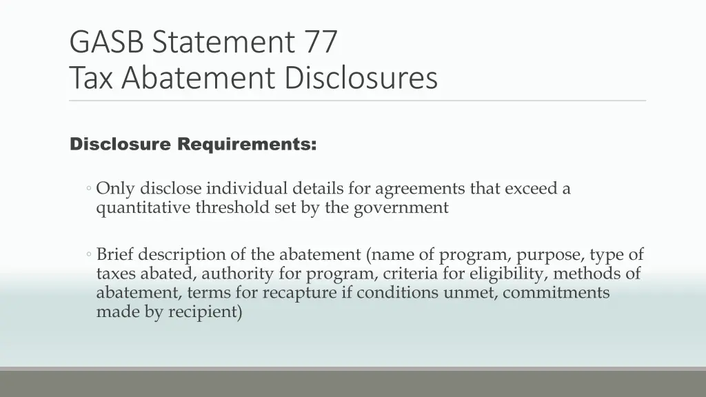 gasb statement 77 tax abatement disclosures 4