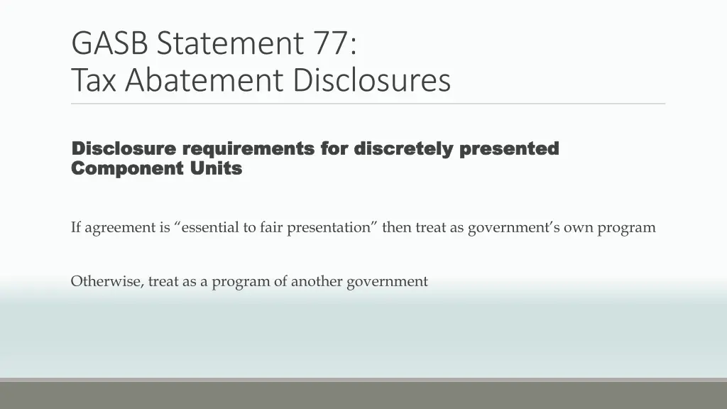 gasb statement 77 tax abatement disclosures 7