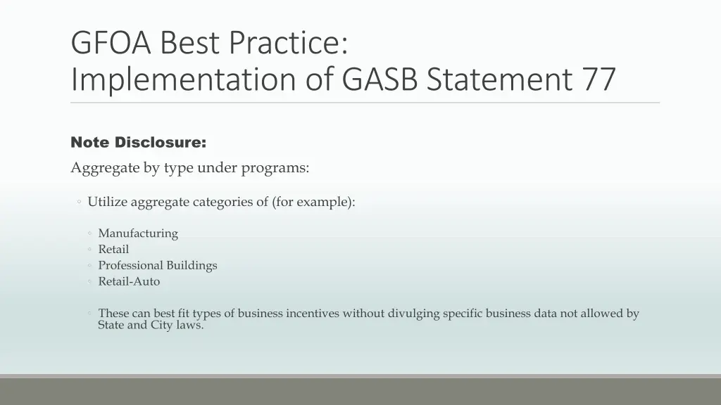 gfoa best practice implementation of gasb 8