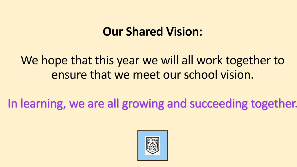 our shared vision