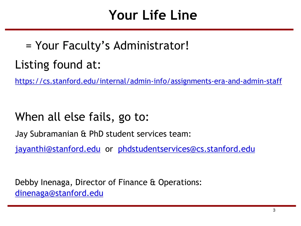 your life line