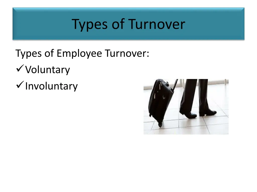 types of turnover
