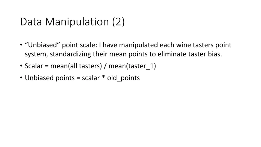 data manipulation 2
