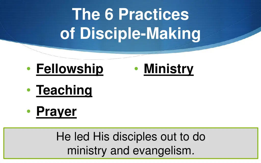 the 6 practices of disciple making 3