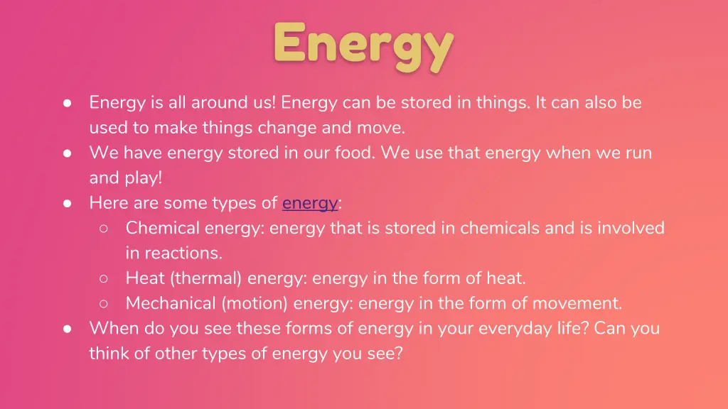 energy