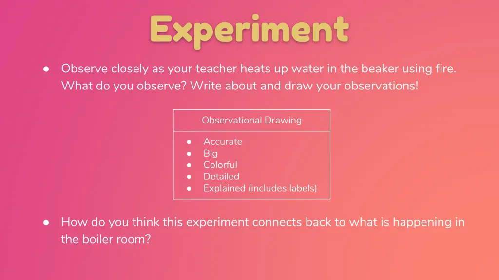 experiment