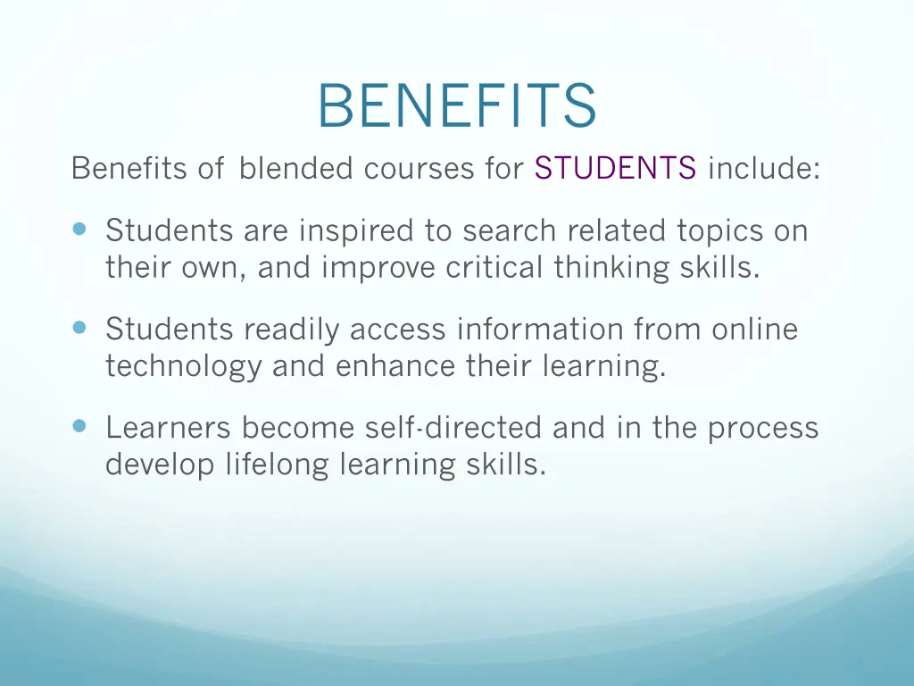 benefits