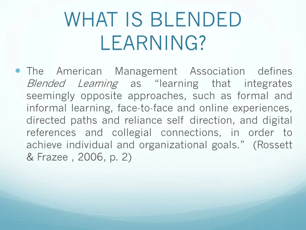 what is blended learning 1