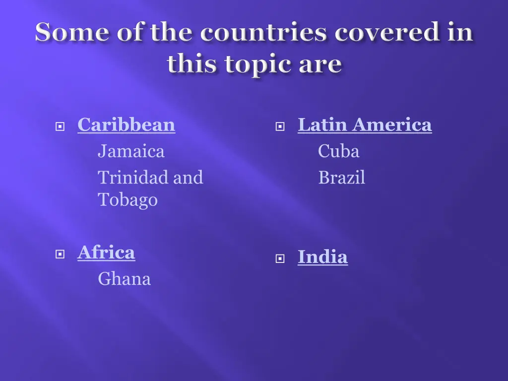 caribbean jamaica trinidad and tobago