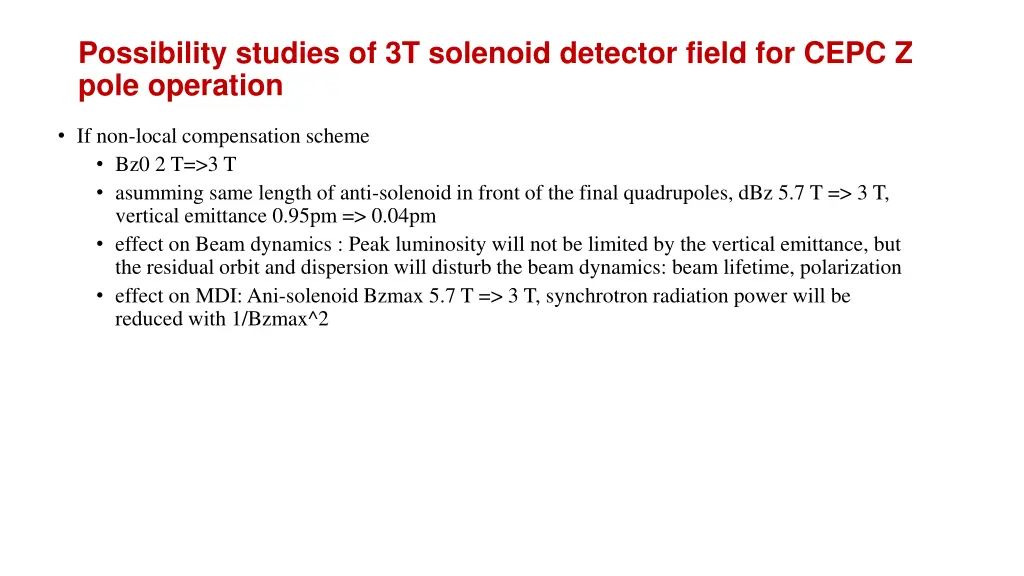 possibility studies of 3t solenoid detector field 2