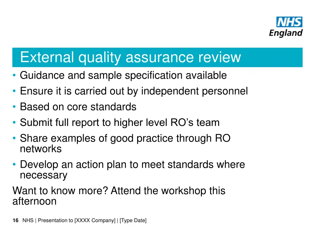 external quality assurance review guidance