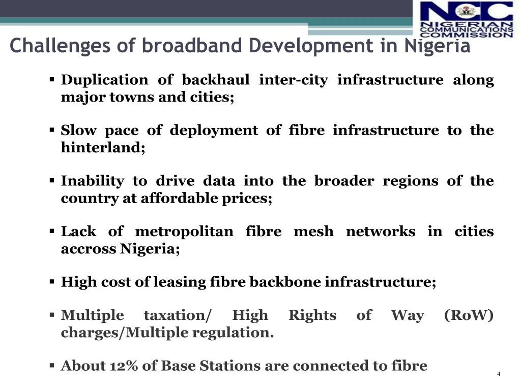 challenges of broadband development in nigeria