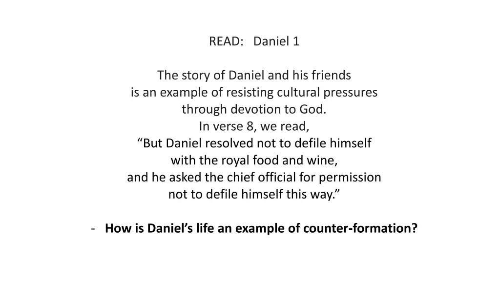 read daniel 1