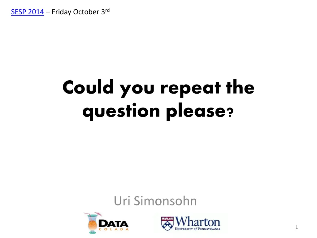 sesp 2014 friday october 3 rd