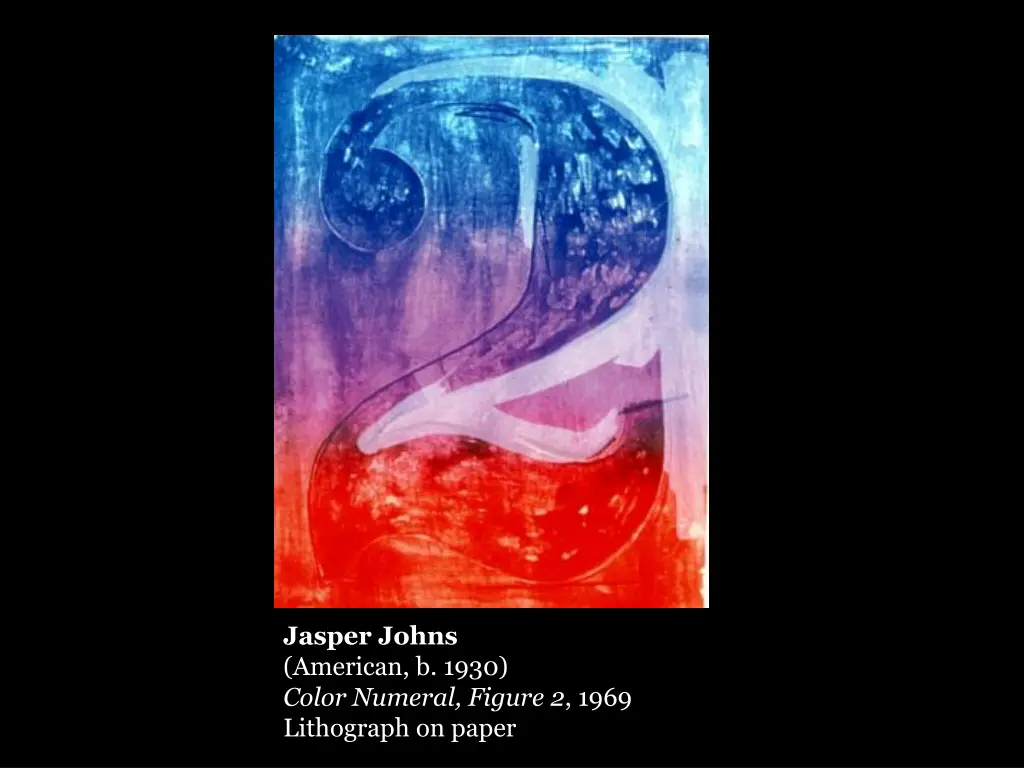 jasper johns american b 1930 color numeral figure