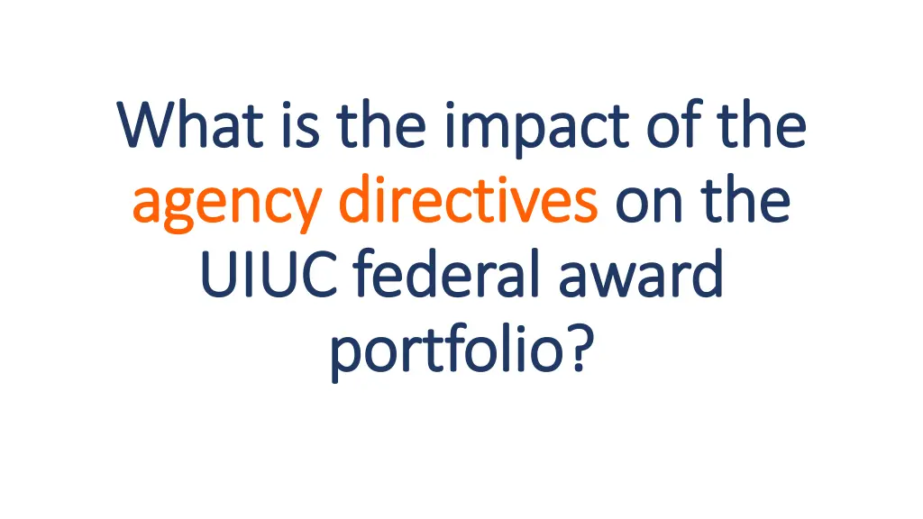 what is the impact of the what is the impact