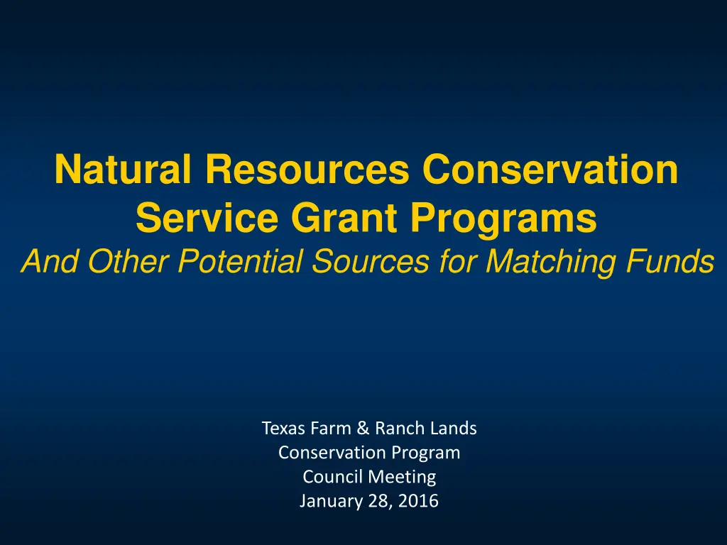 natural resources conservation service grant
