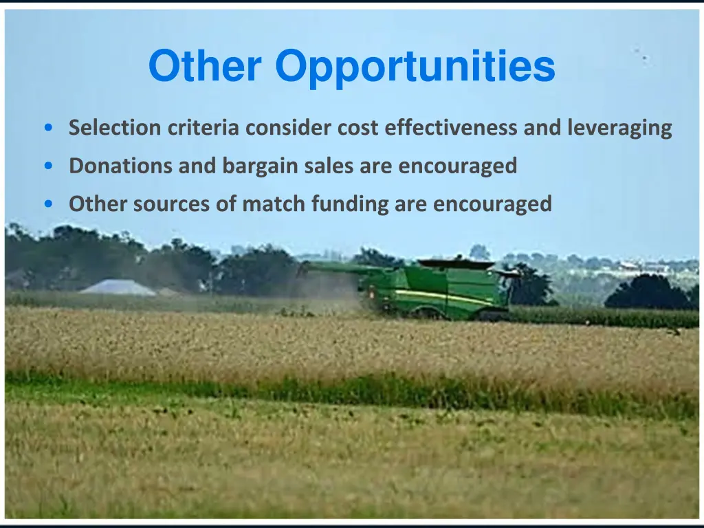 other opportunities