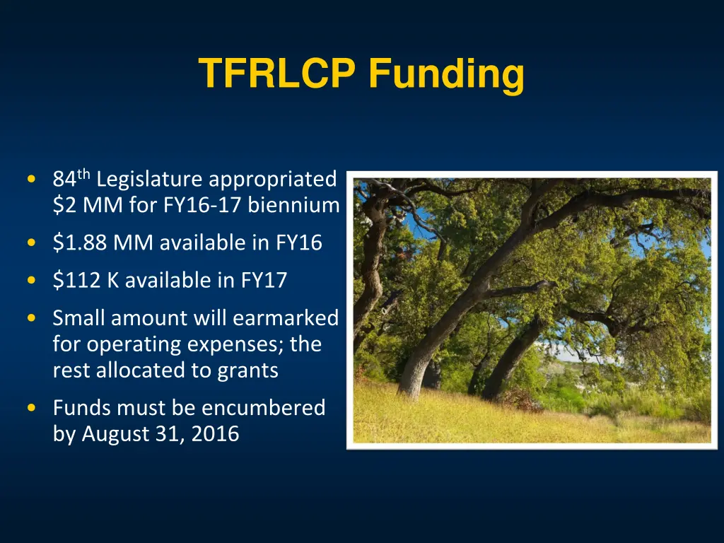 tfrlcp funding