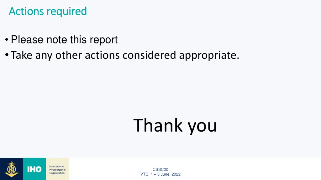 actions required actions required
