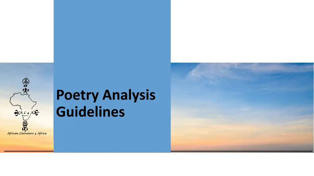 poetry analysis guidelines