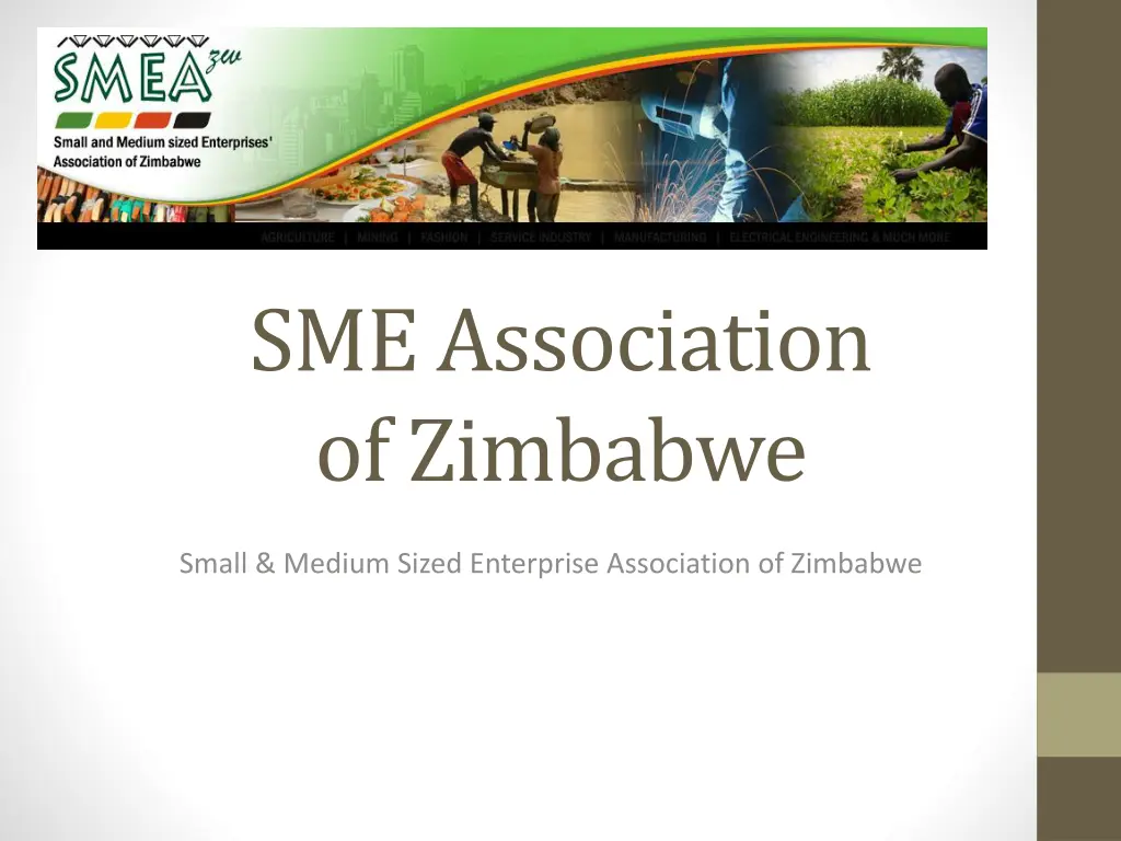 sme association of zimbabwe