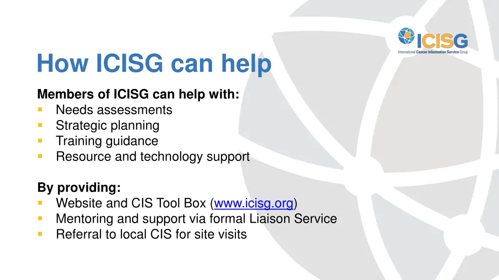 how icisg can help 1