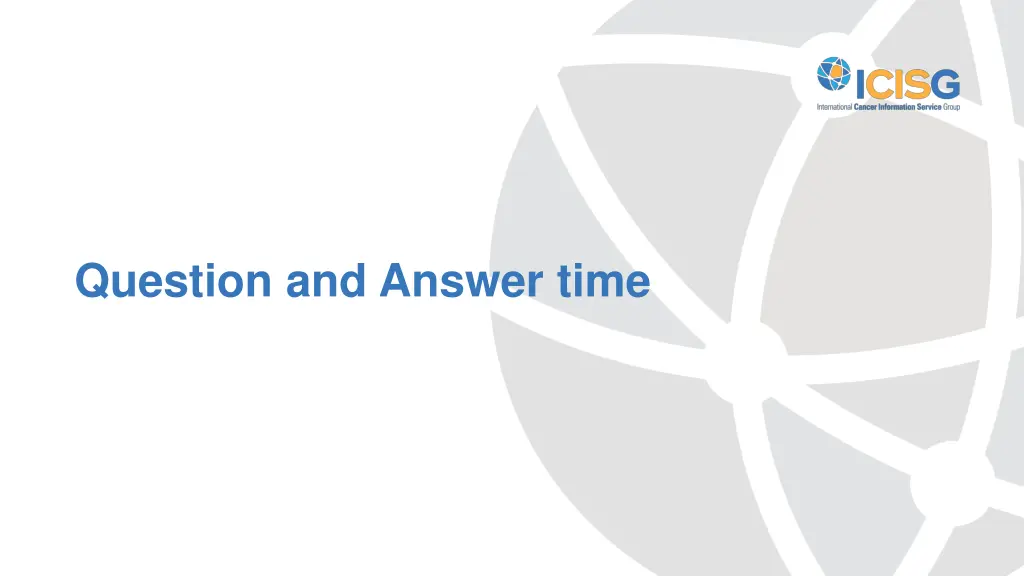 question and answer time
