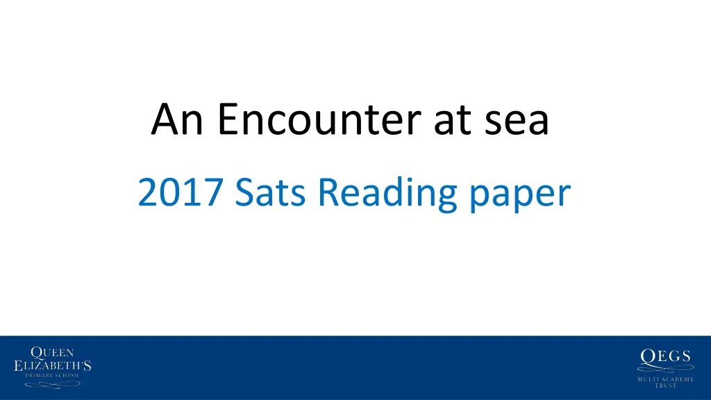 an encounter at sea