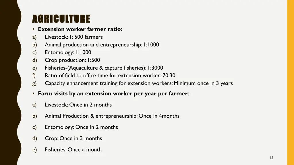 agriculture