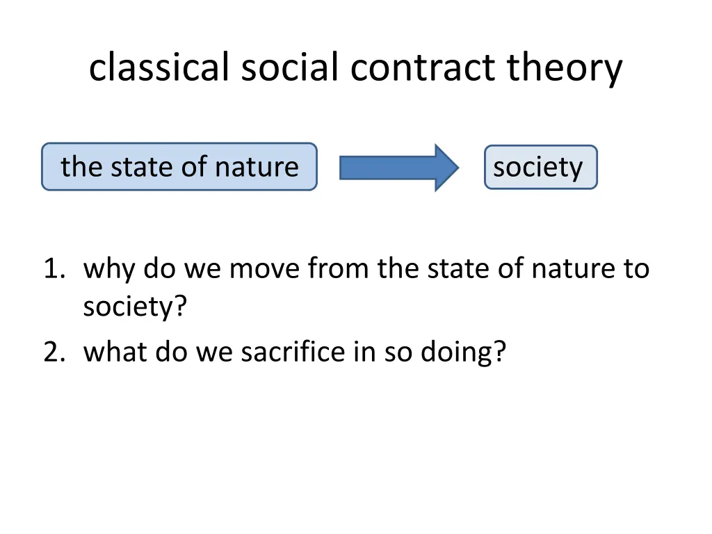 classical social contract theory