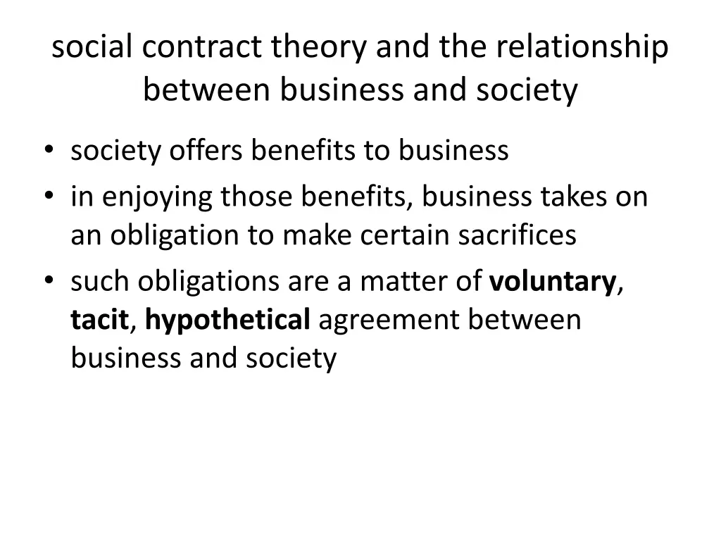 social contract theory and the relationship