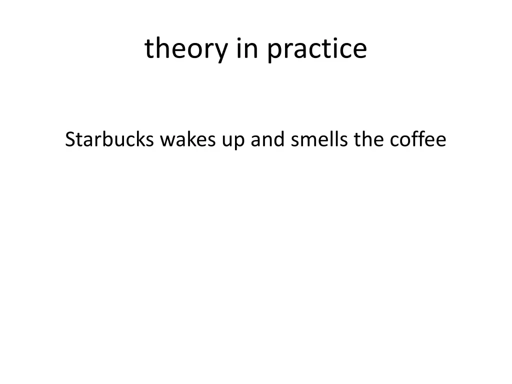 theory in practice 1